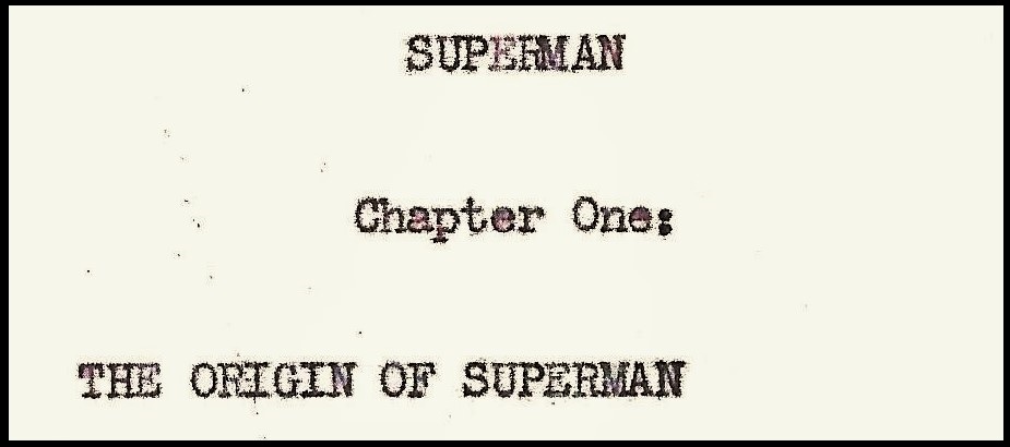 The Origin of Superman by Jerry Siegel, 1942